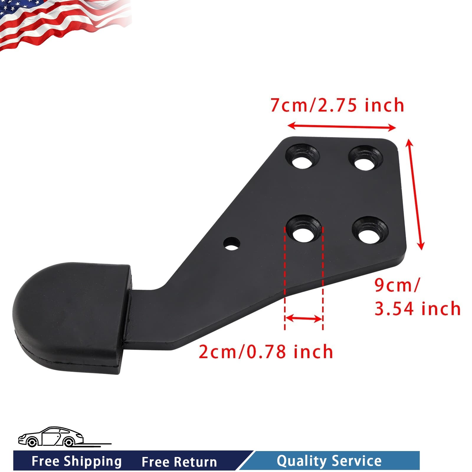 High Quality Left Driver Side Hood Guide Poly HLK2733L For International Trucks