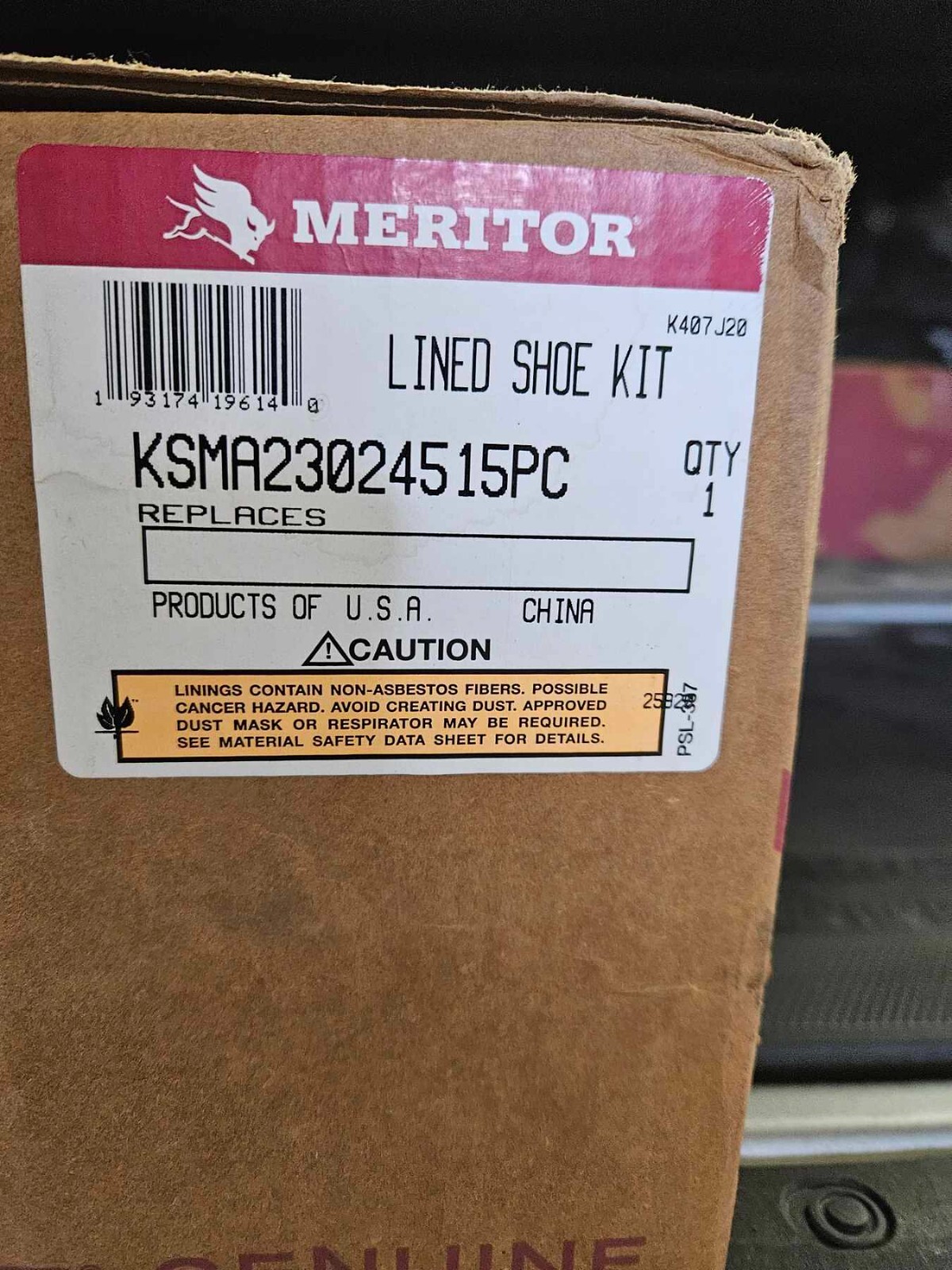 New KSMA23024515PC Meritor Brake Shoes 4515PC Heavy Duty Cast Iron Brake Shoes