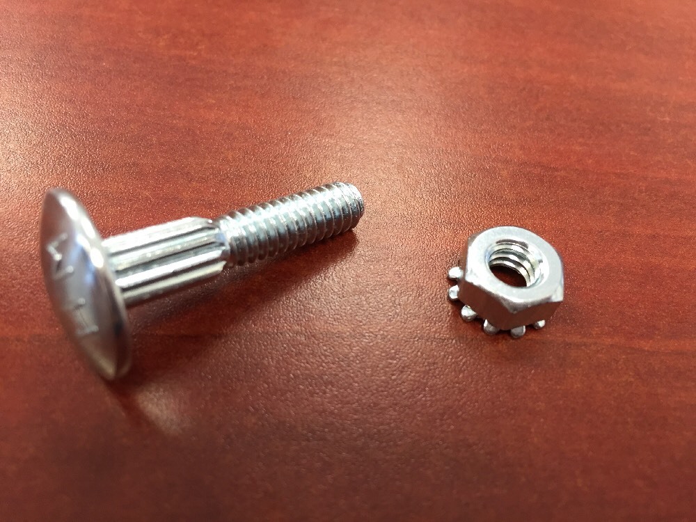 50 PACK – 1 1/4″ Carriage Bolt & Nut Kit – Overhead Todco Whiting Door Hinge