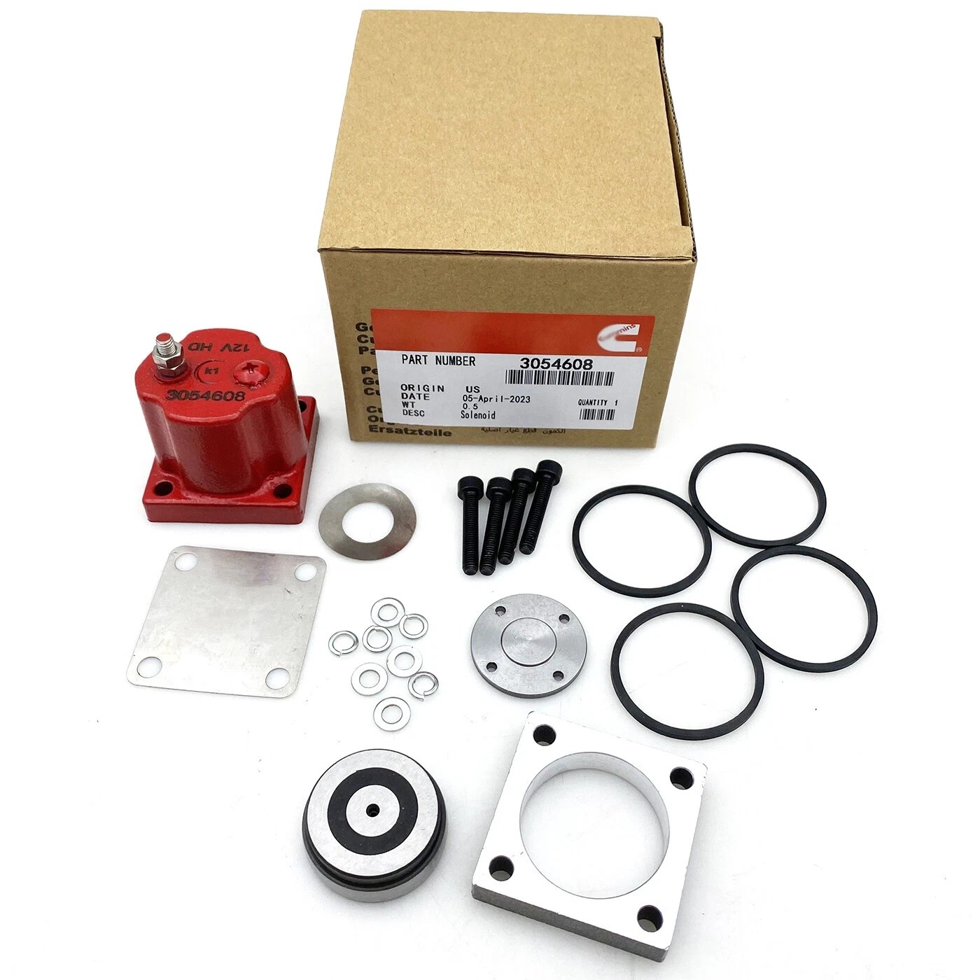 New Fuel Shutoff Valve Set Fits for Cummins N14 180204 209940 3054608 Solenoid