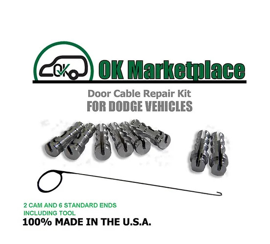 Dodge Dakota-(2) Suicide Door Handle Cable Repair Kit and Tool