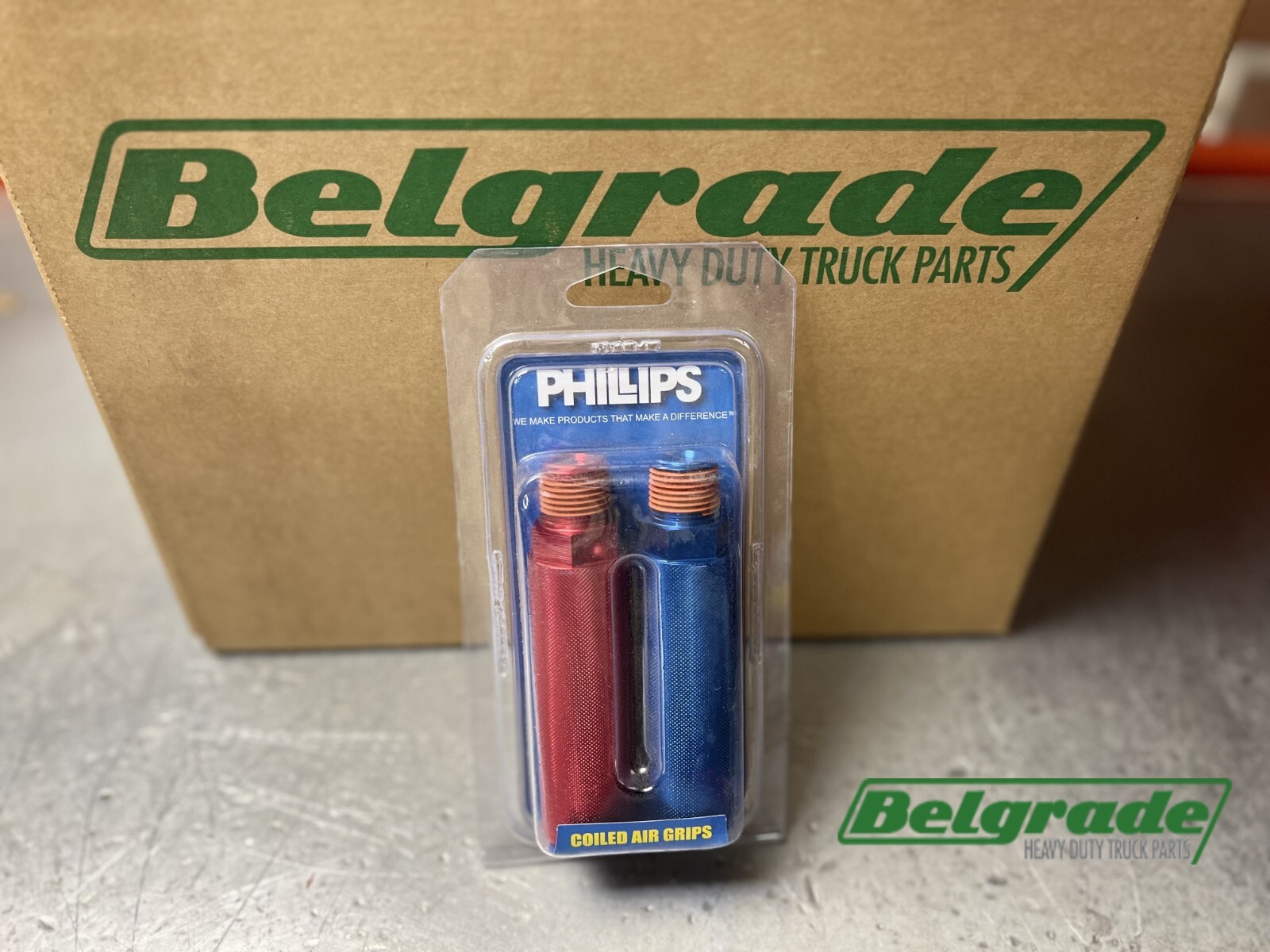 Phillips 12-600 Red/Blue Aluminum Grip Handle Set