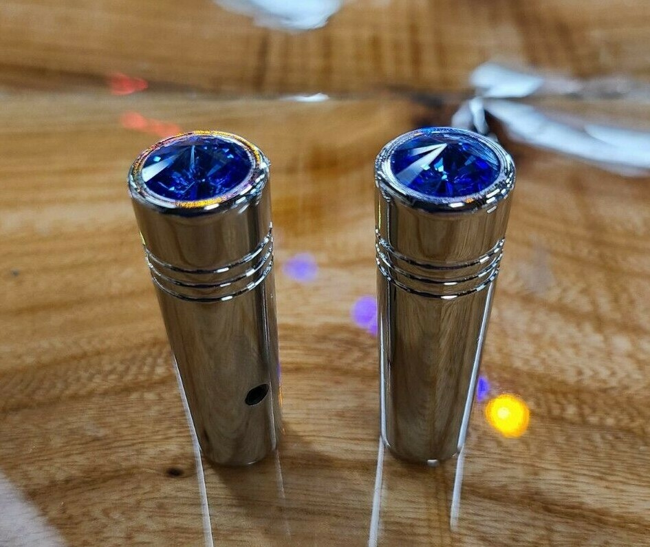 Toggle switch extension 1-7/8″ Blue jewel chrome aluminum all Kenworth #UP-40019