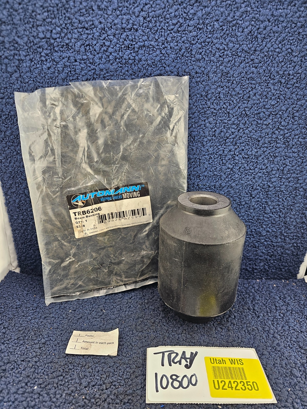 Automann TRB6206 Beam Bushing 1″ ID x 3 3/8″ OD x 5 1/4″ L Fits Hendrickson