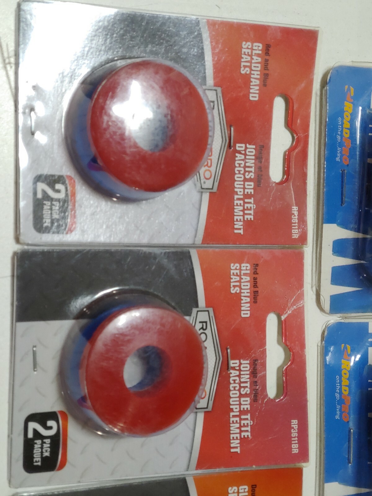NEW Roadpro Universal Gladhand RP-3631 with 12 Seals Glad Hand Blue Red 3601 NEW