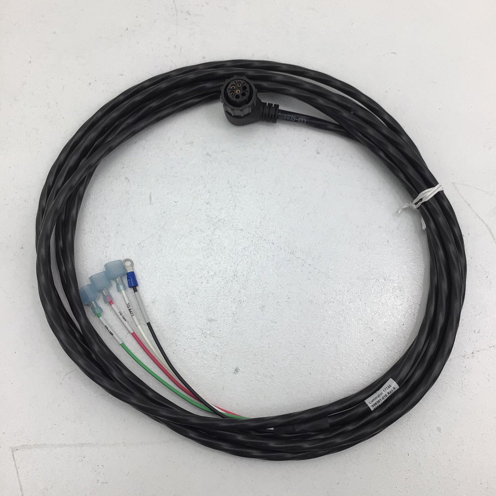 Luminator 17744 Wire Harness 506361-016 Rev A 1717/13004