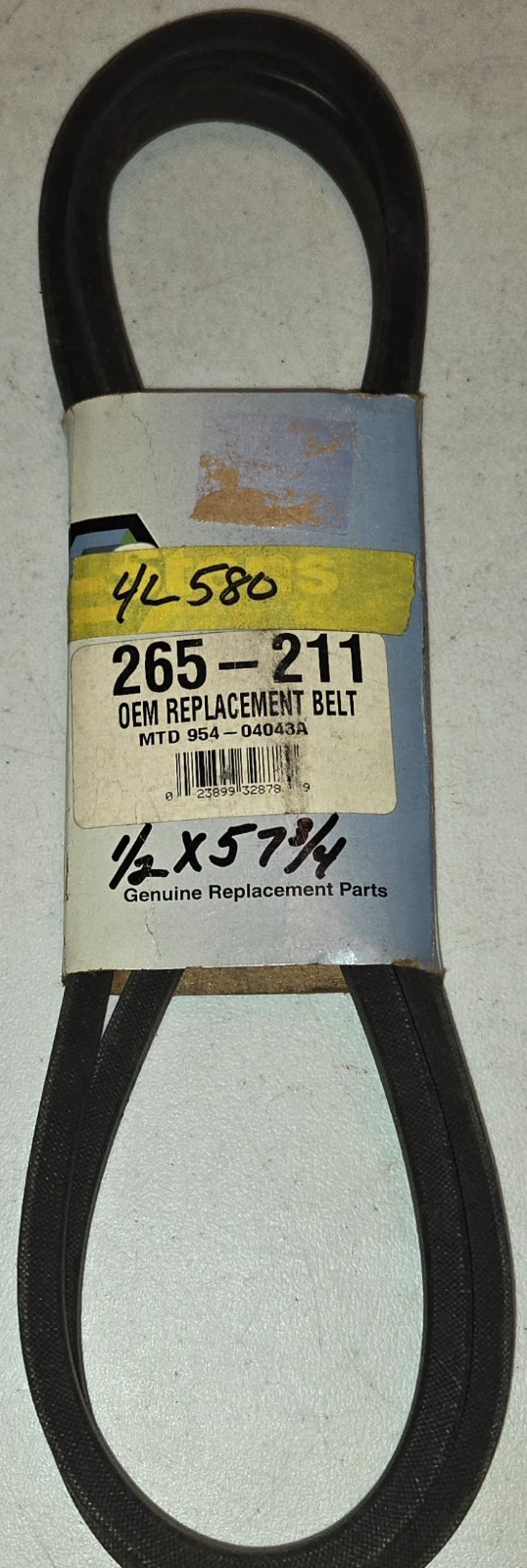 Stens 265-211 OEM Replacement Belt for MTD 954-04043B USA Made, NOS