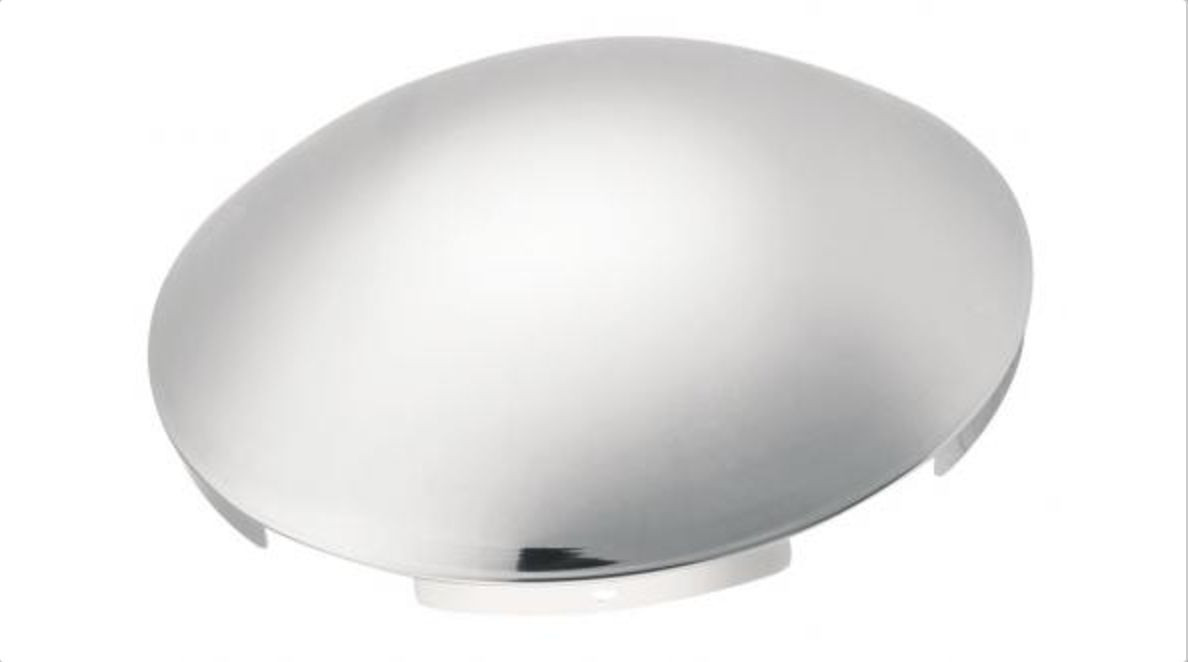 Roadmaster 204 Chrome Front Hub Cap with 5 Notch Cutout (3/8″ Lip)