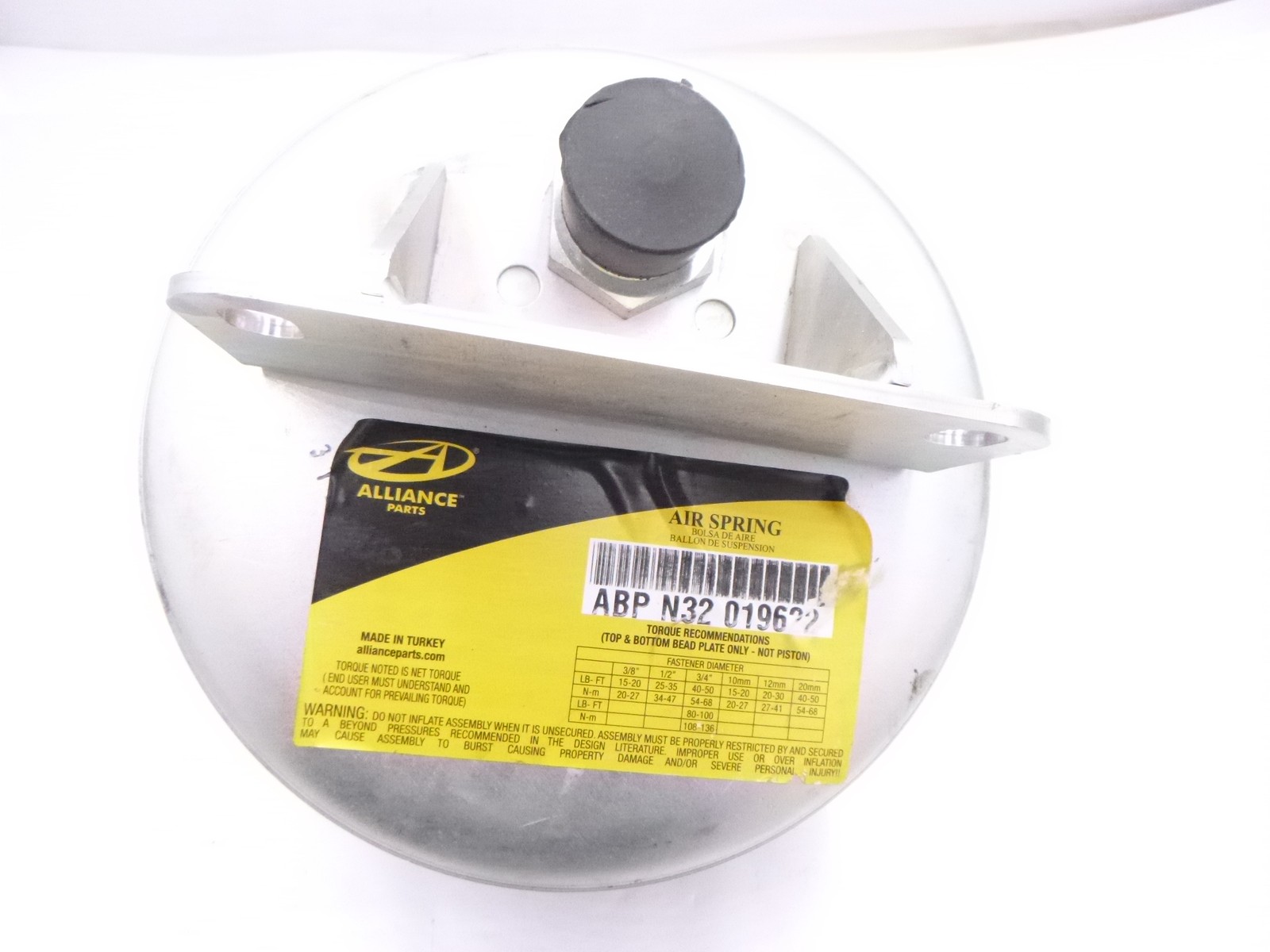 Alliance ABP N32 019622 Air Spring For K-303-22 W01-358-9622 1R11-221