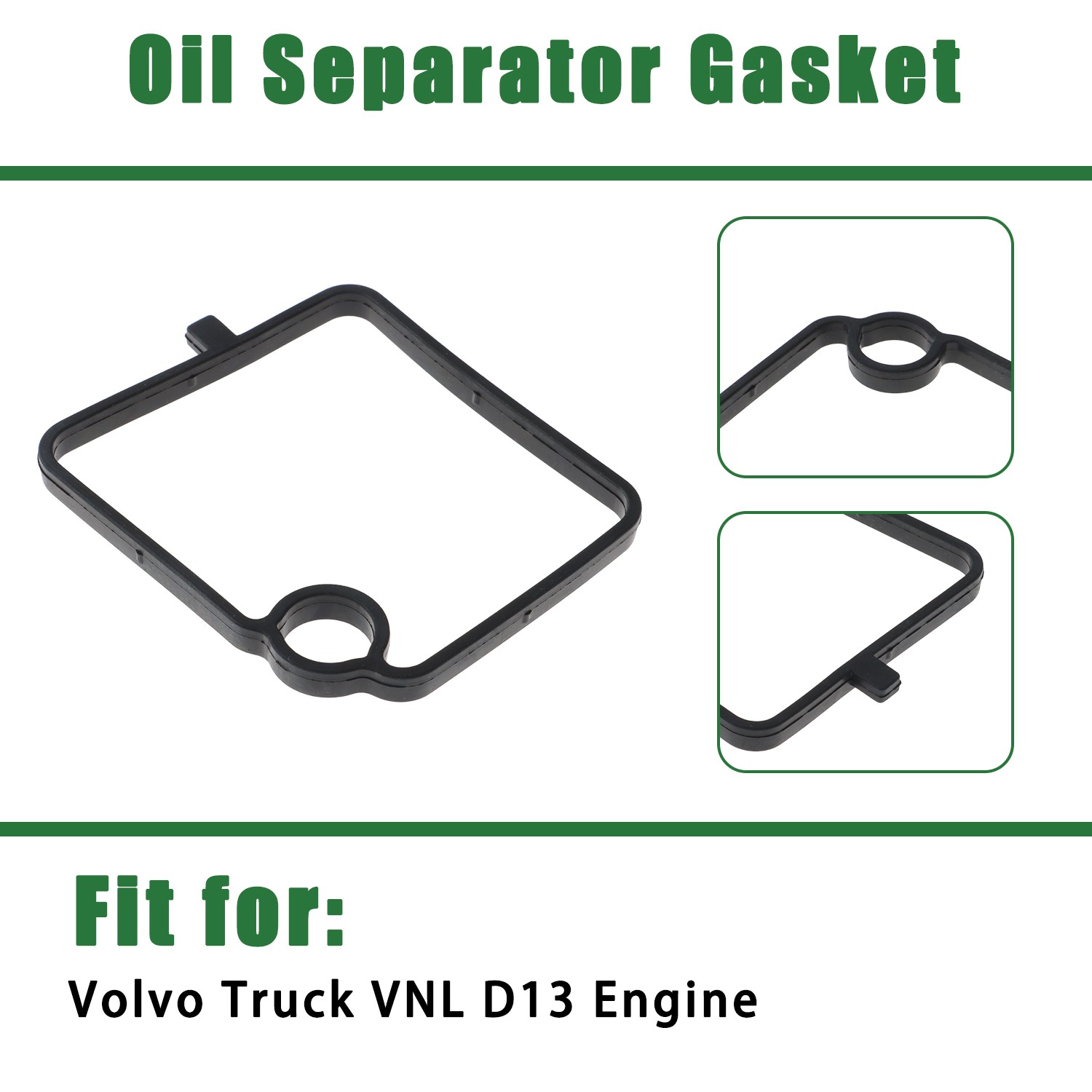 1X New Oil Separator Seal Gasket Fit for Volvo Truck VNL D13 Engine 20532891