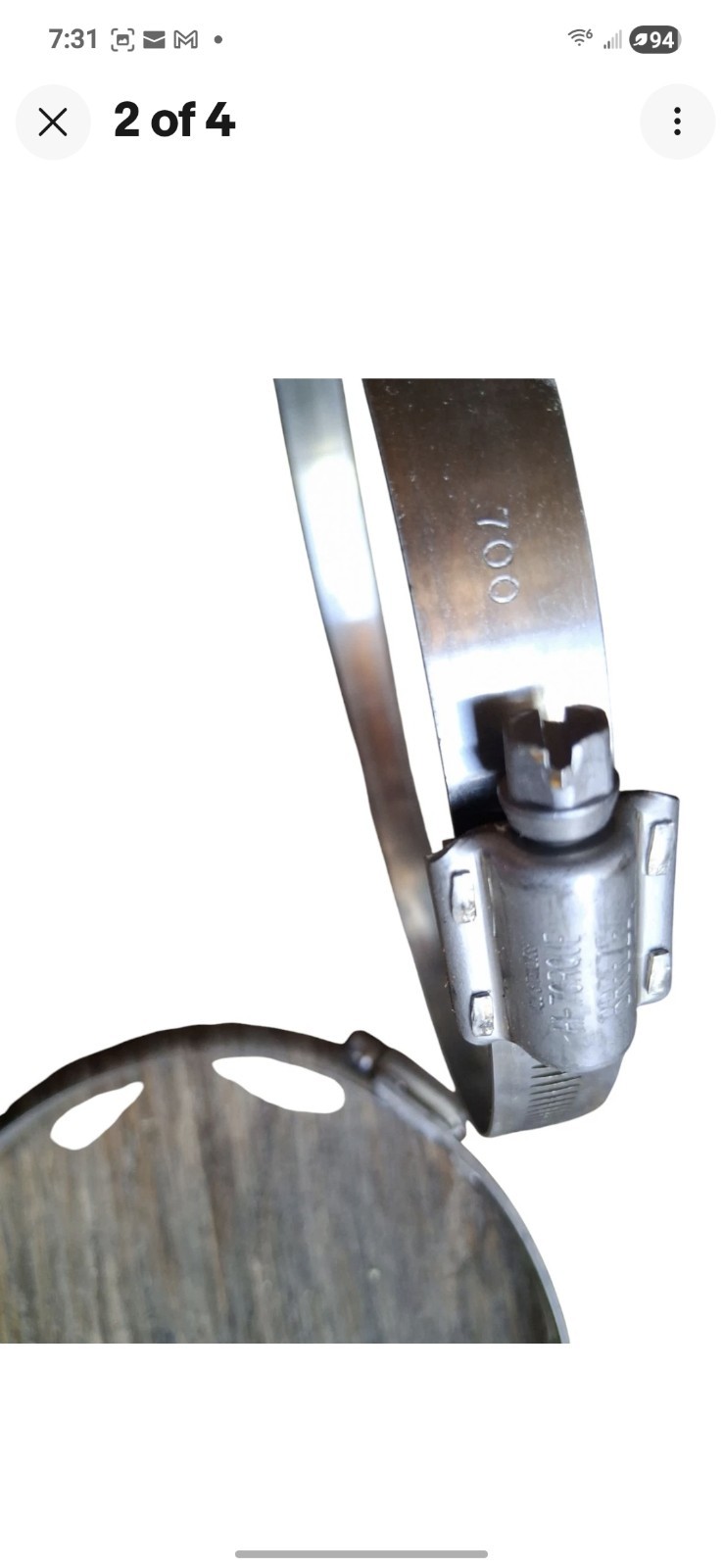 Breeze 6 ¼” – 7 ⅛” (159 – 181 mm) SST Worm Hose Clamp – 23-09322-600