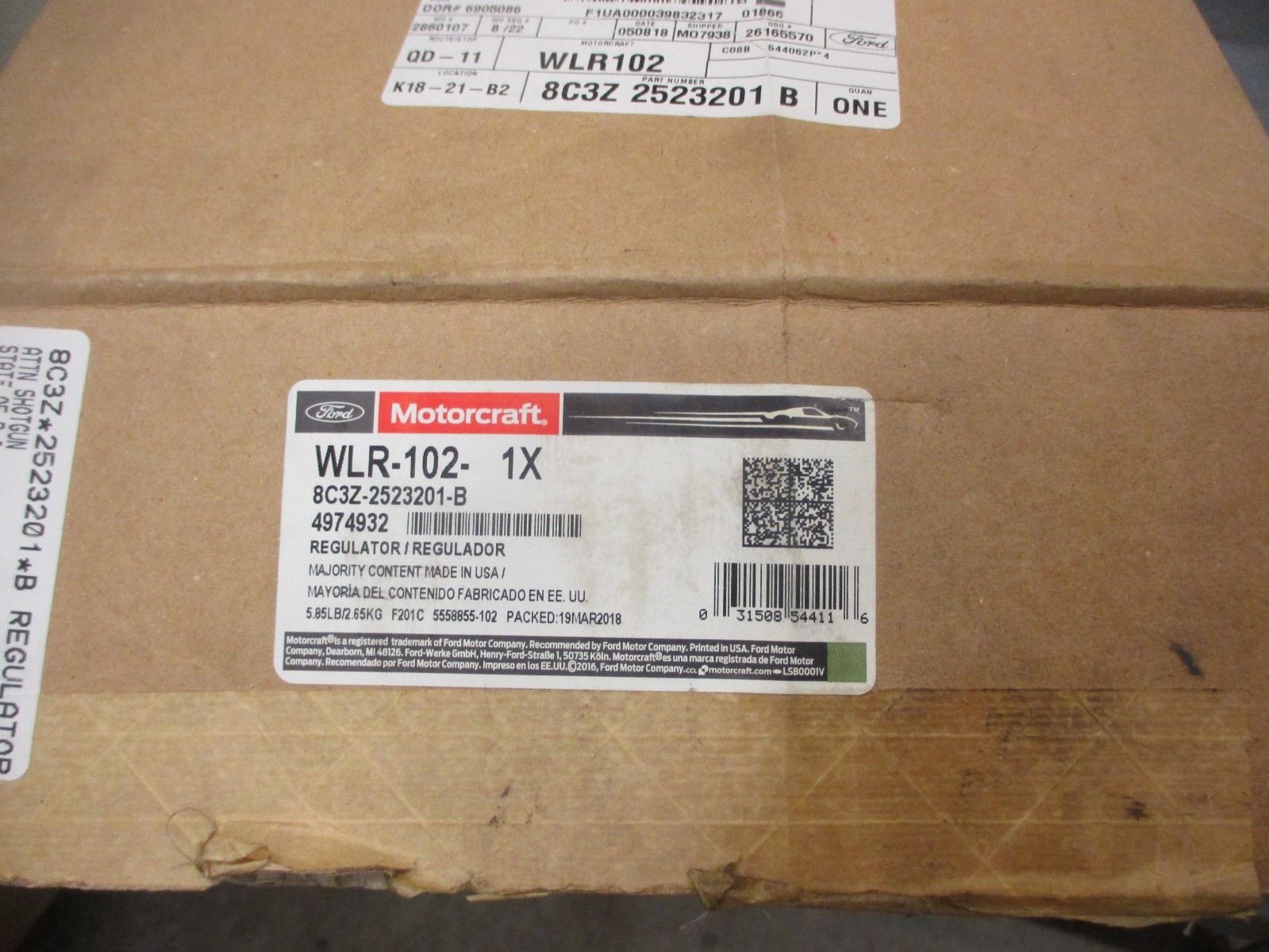 Ford OEM Genuine Regulator Motorcraft WLR-102 8C3Z-2523201-B