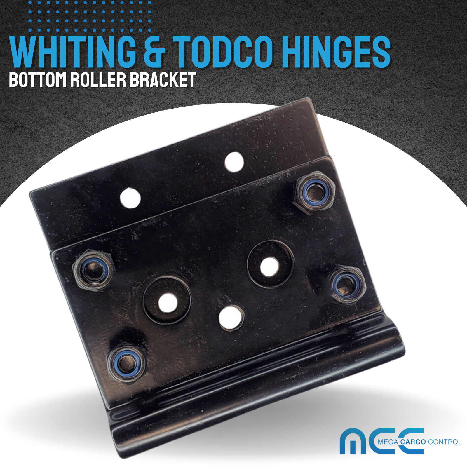 2 Pack Door Bottom Roller Bracket for Whiting Style Overhead Roll Up Truck Door