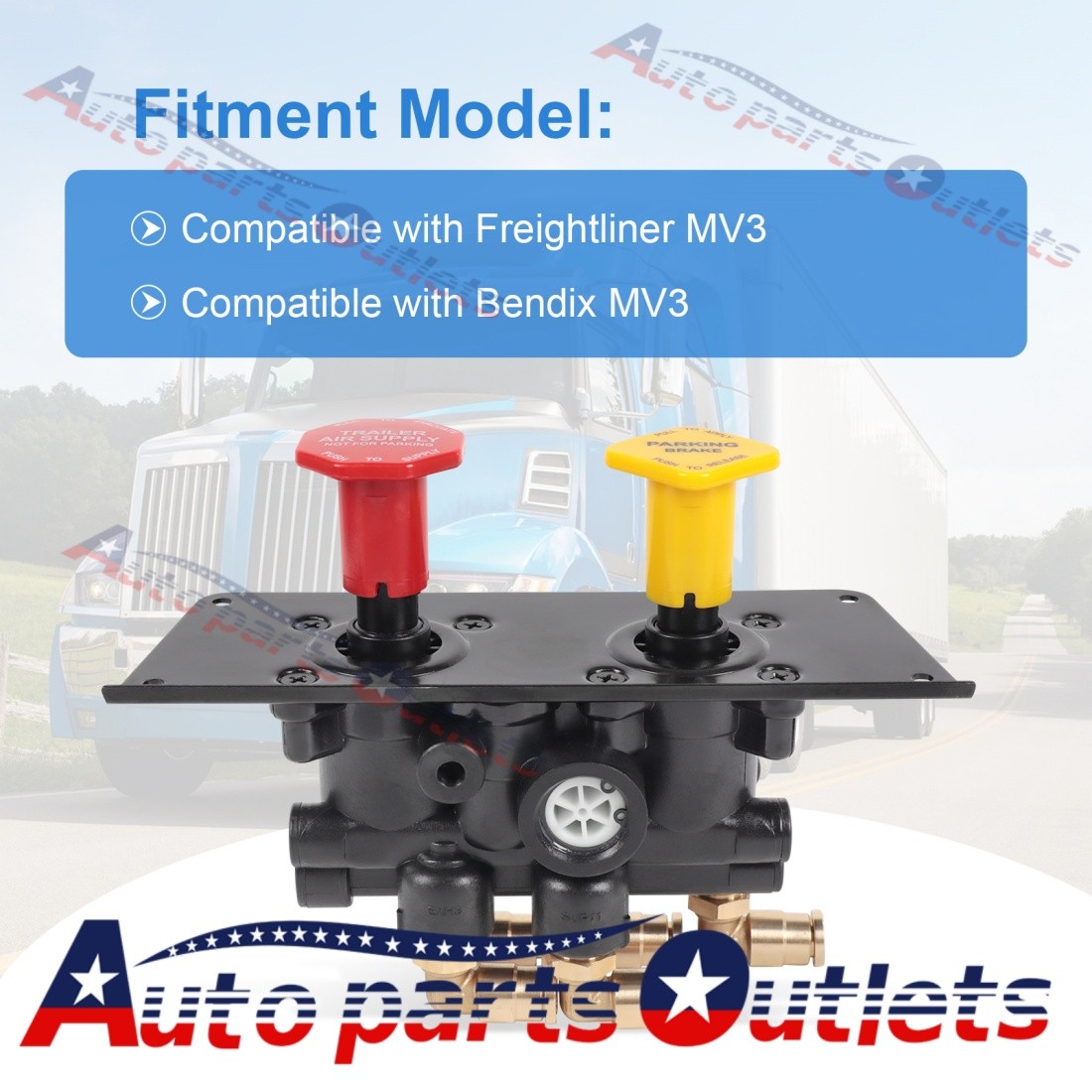 New Type Dash Control Brake Valve Fits For Freightliner MV3 5013293 801631