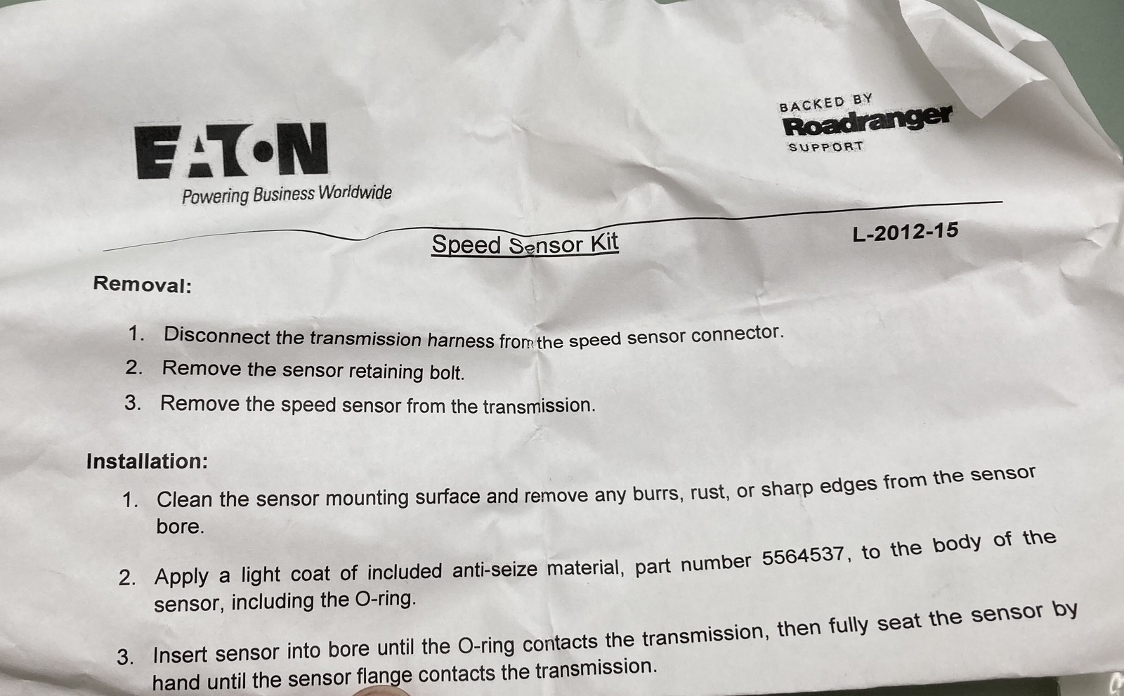 New Genuine Eaton K-4149 SPEED SENSOR