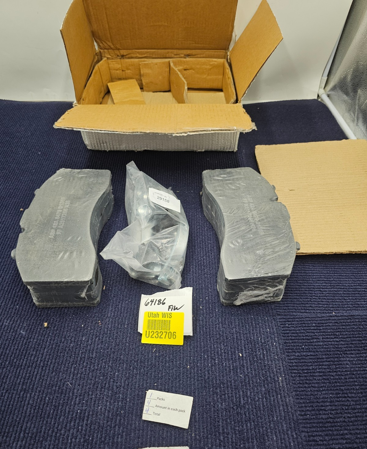 Alliance ABP42A8479D1369 Air Disc Brake Pad Assy Fits Freightliner Bendix ADB22X
