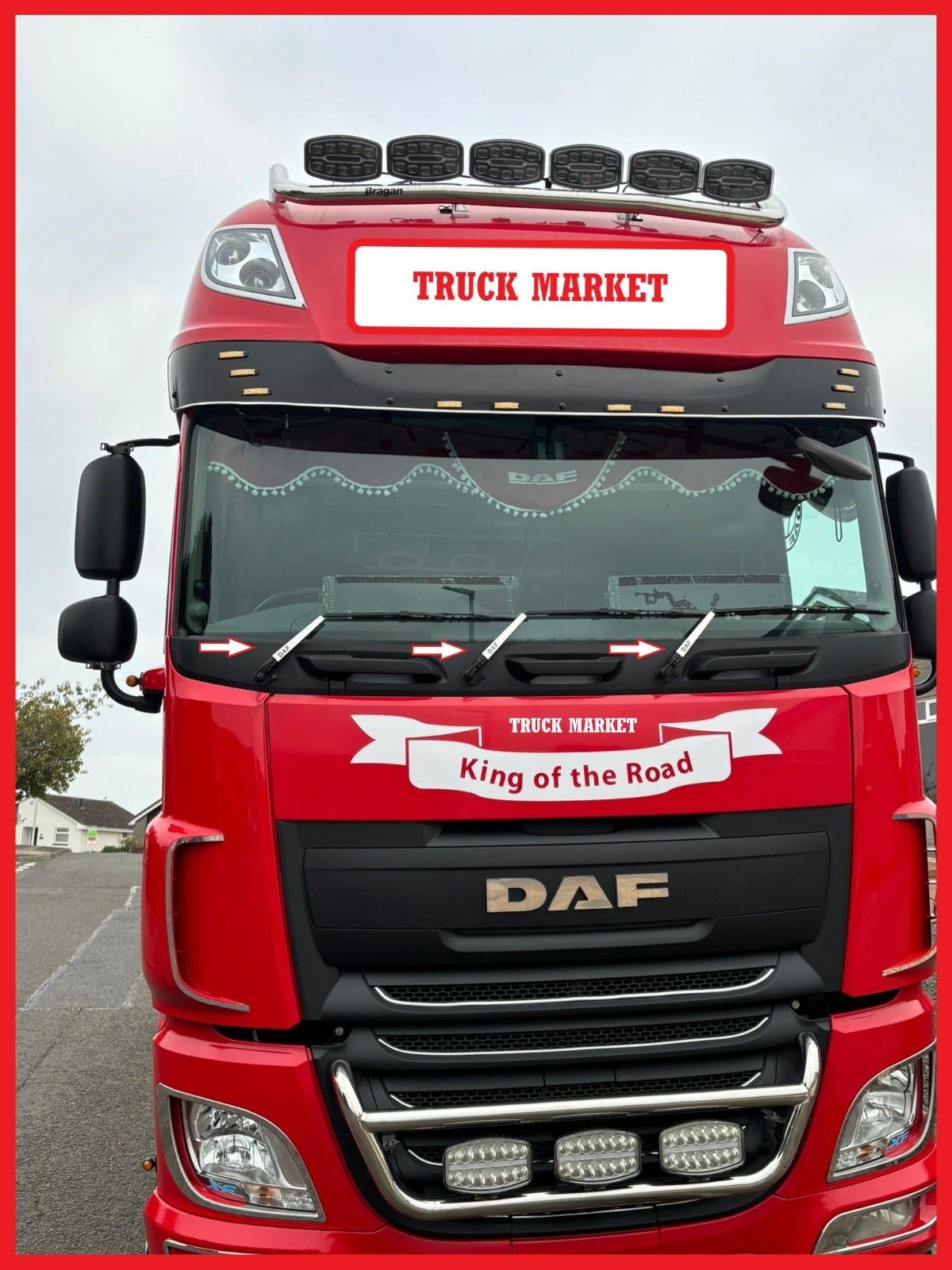DAF XF 106 WIPER CHROME Stainless Steel 1 SET. (RHD)