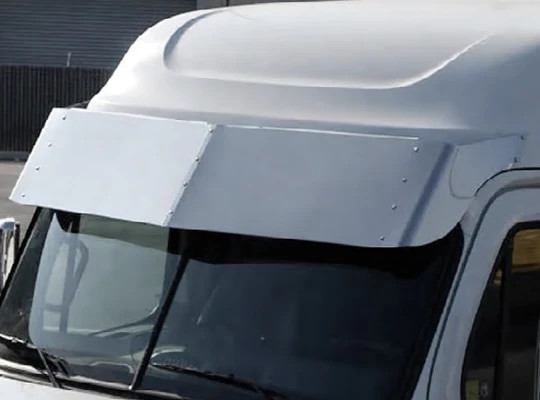 Freightliner Cascadia 18 Inches stainless steel drop visor