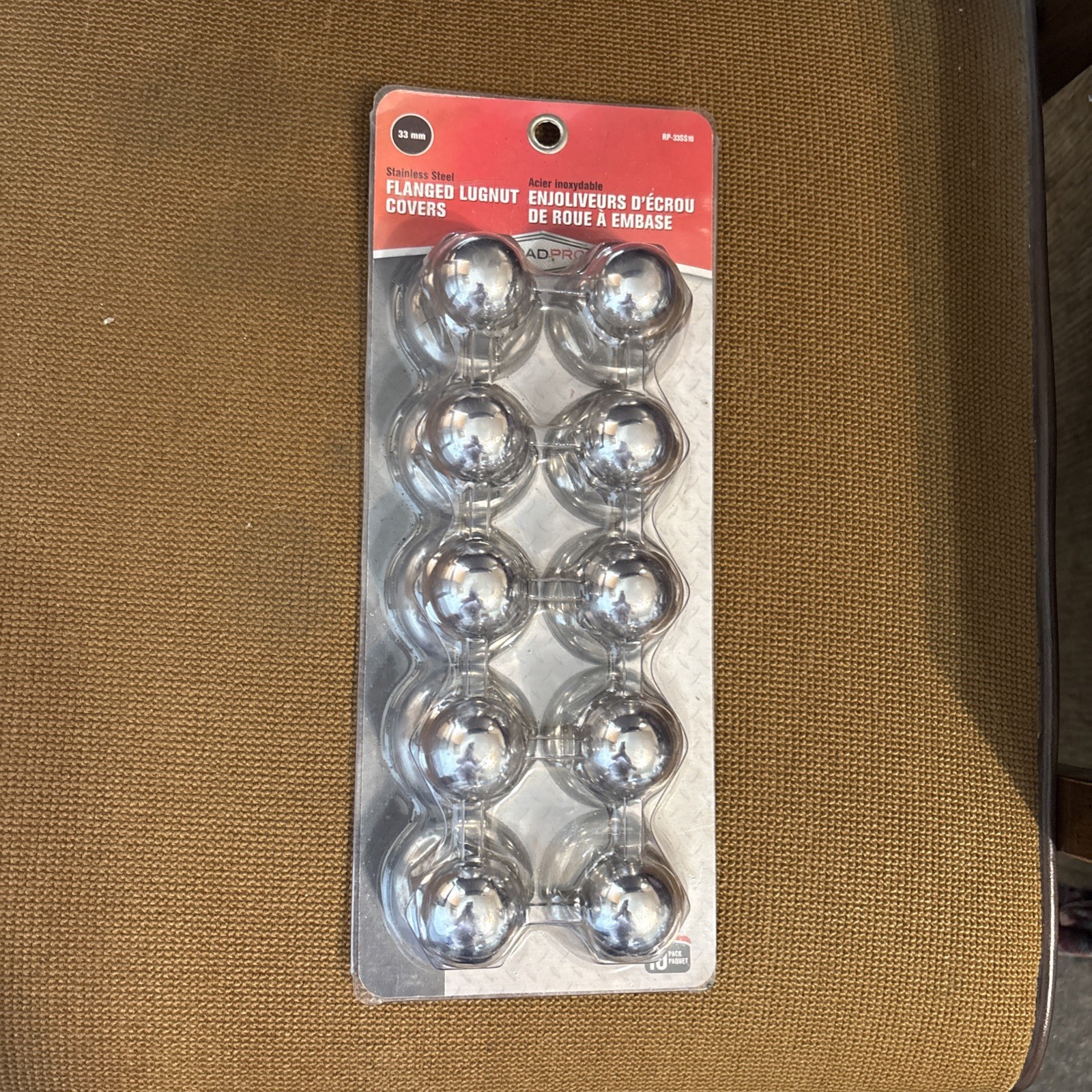 33 MM Stainless Steel Flanged Lugnut Covers ROADPRO