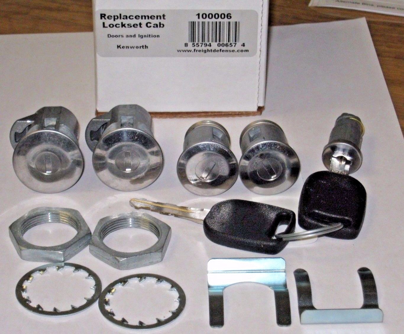 *NEW* SET of KENWORTH KEYED ALIKE TOOL BOX , DOOR LOCKS & IGNITION LOCKSET