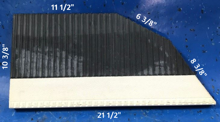 0011425 Top Rubber Step Tread Blue Bird A3FE Transit 22” x 10” Trailer RV