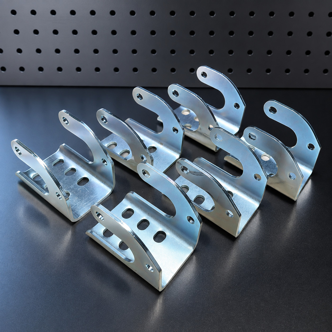 6 Pack Dump Trailer Tarp Stops Bracket for 1705775-1 1703604-1 Silver