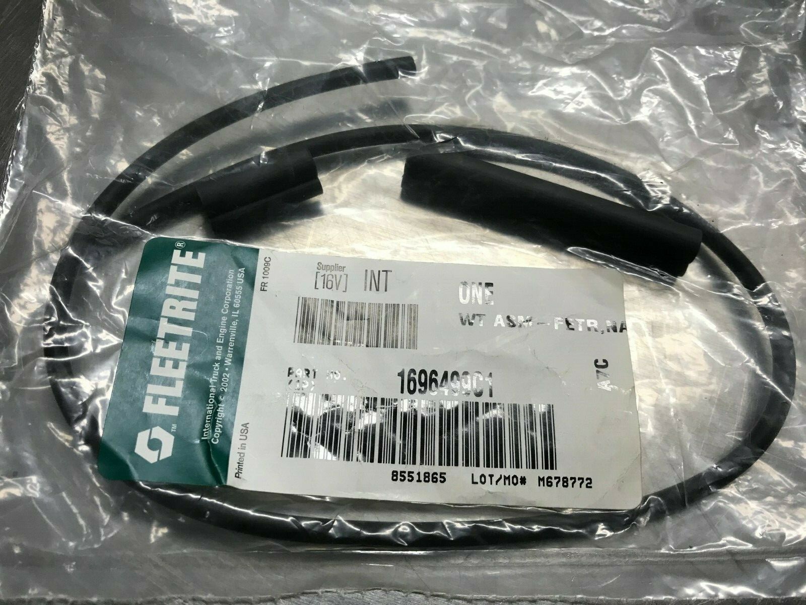 1696499C1 OEM International Navistar Fleetrite **PARTIAL** WASHER WIPER TUBE