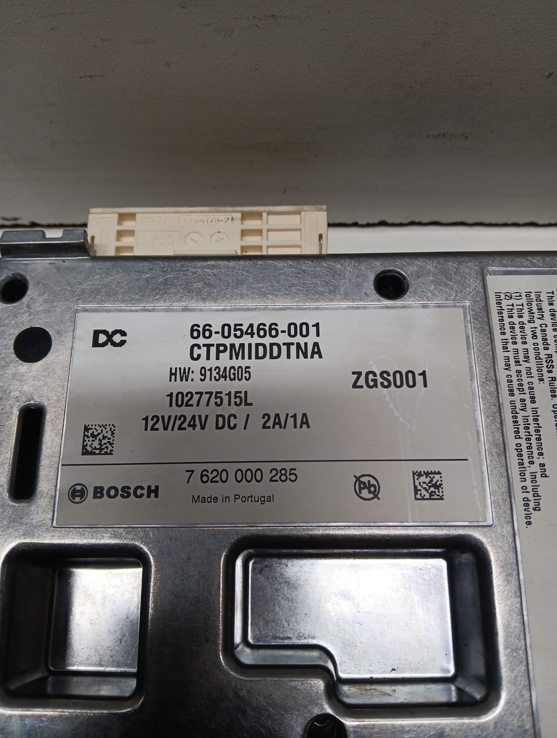 Bosch Telematics Control Module 66-05466-001 #2845