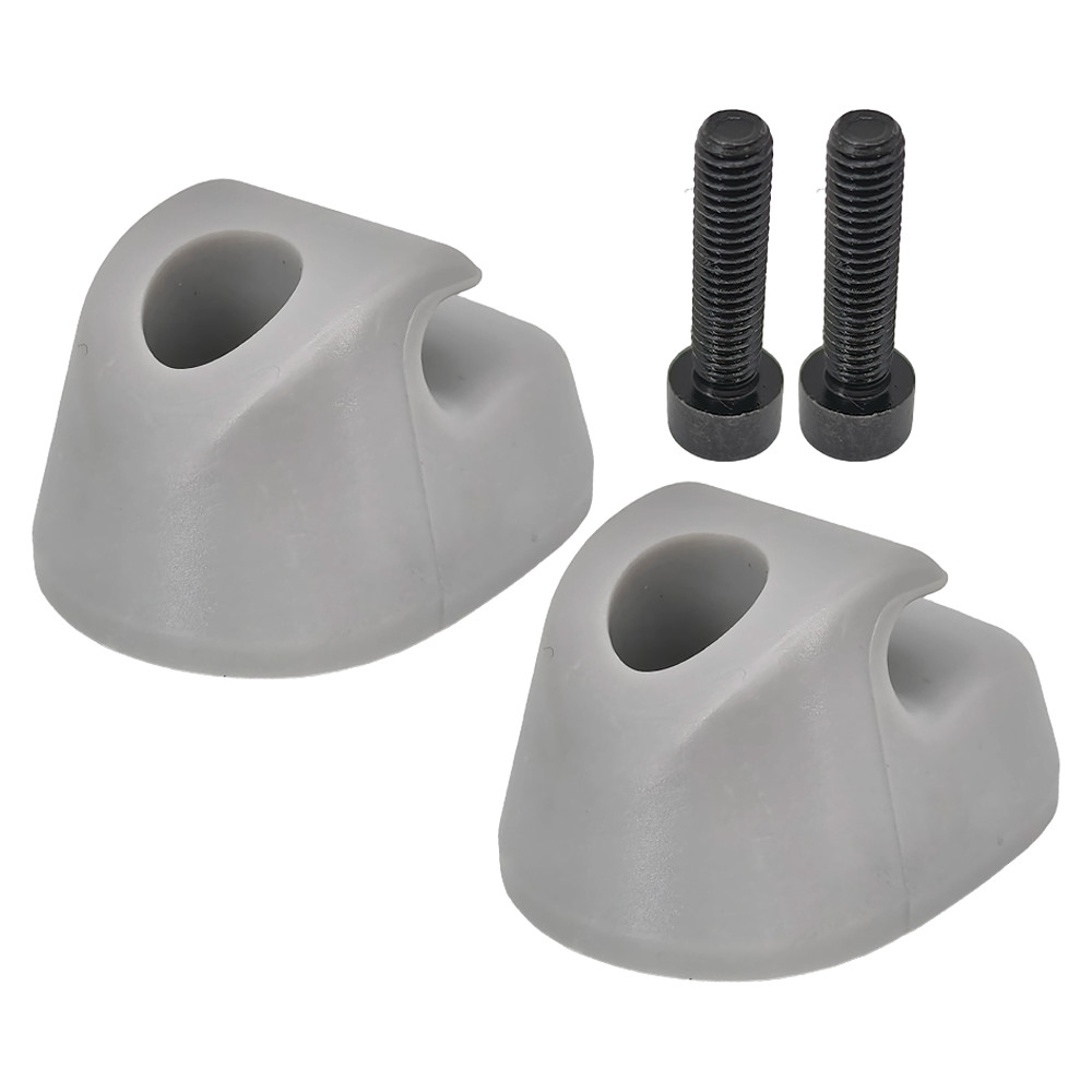 2x Gray Plastic Sun Visor Mount For Kenworth Peterbilt S16-1023-661 F01377-2