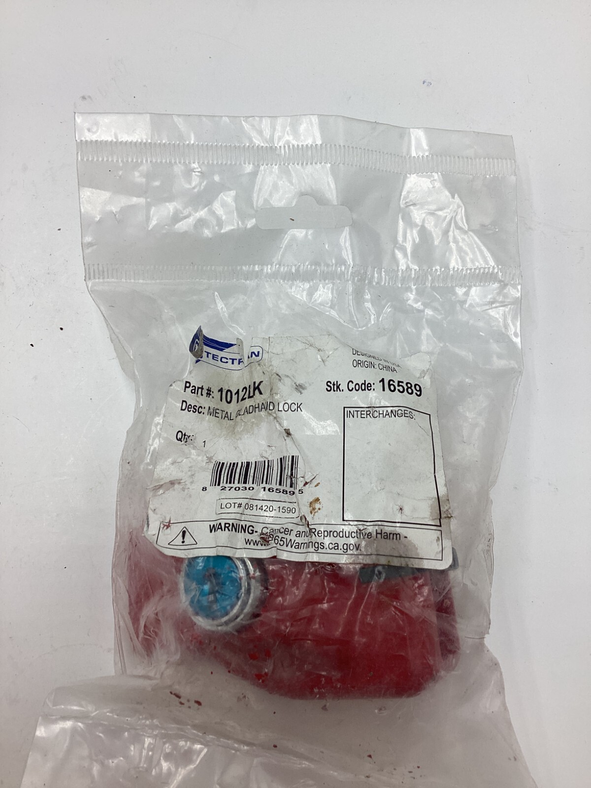 Tectran 1012LK Gladhand Lock Red, Cast Iron, Universal Fit