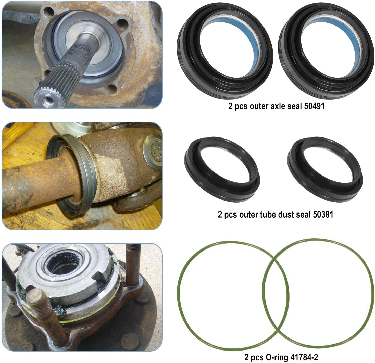 Axle Seal&Thrust Washer Kit Ford 1998-2004 Super Excursion F250 F350 F450 F550