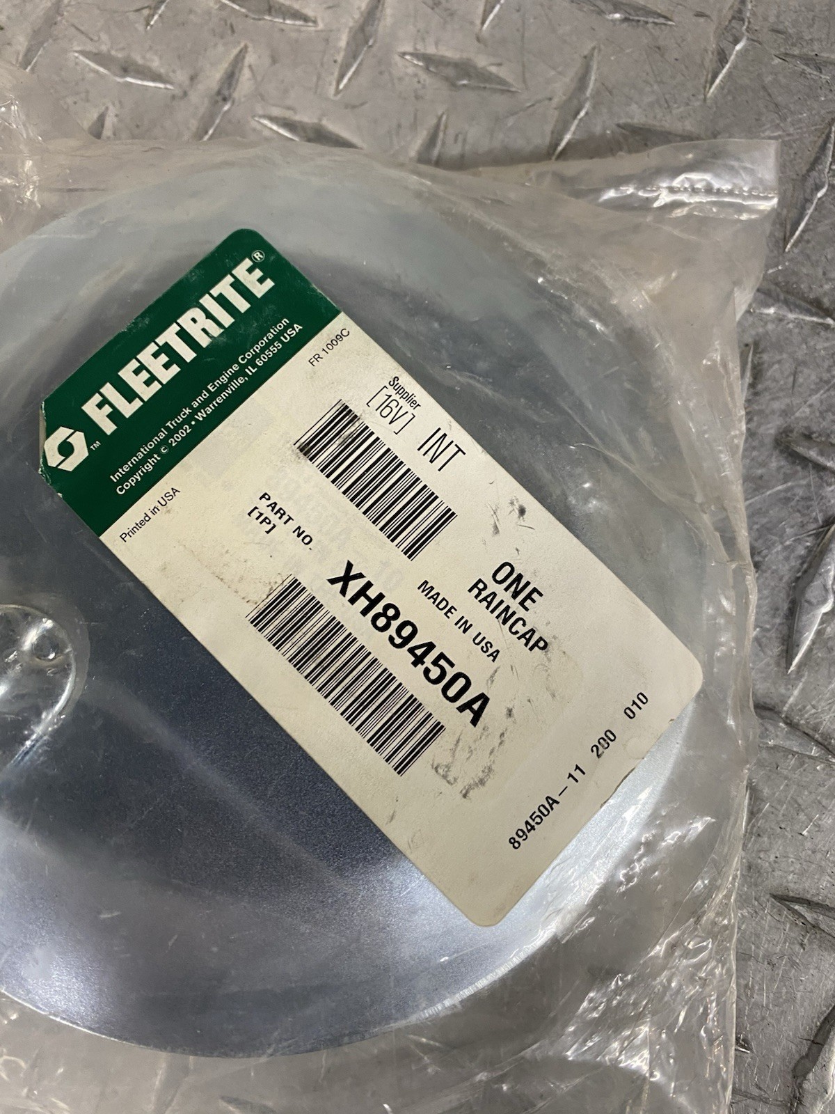 INTERNATIONAL RAIN CAP XH89450A OEM 89450A-11 FLEETRITE 5″