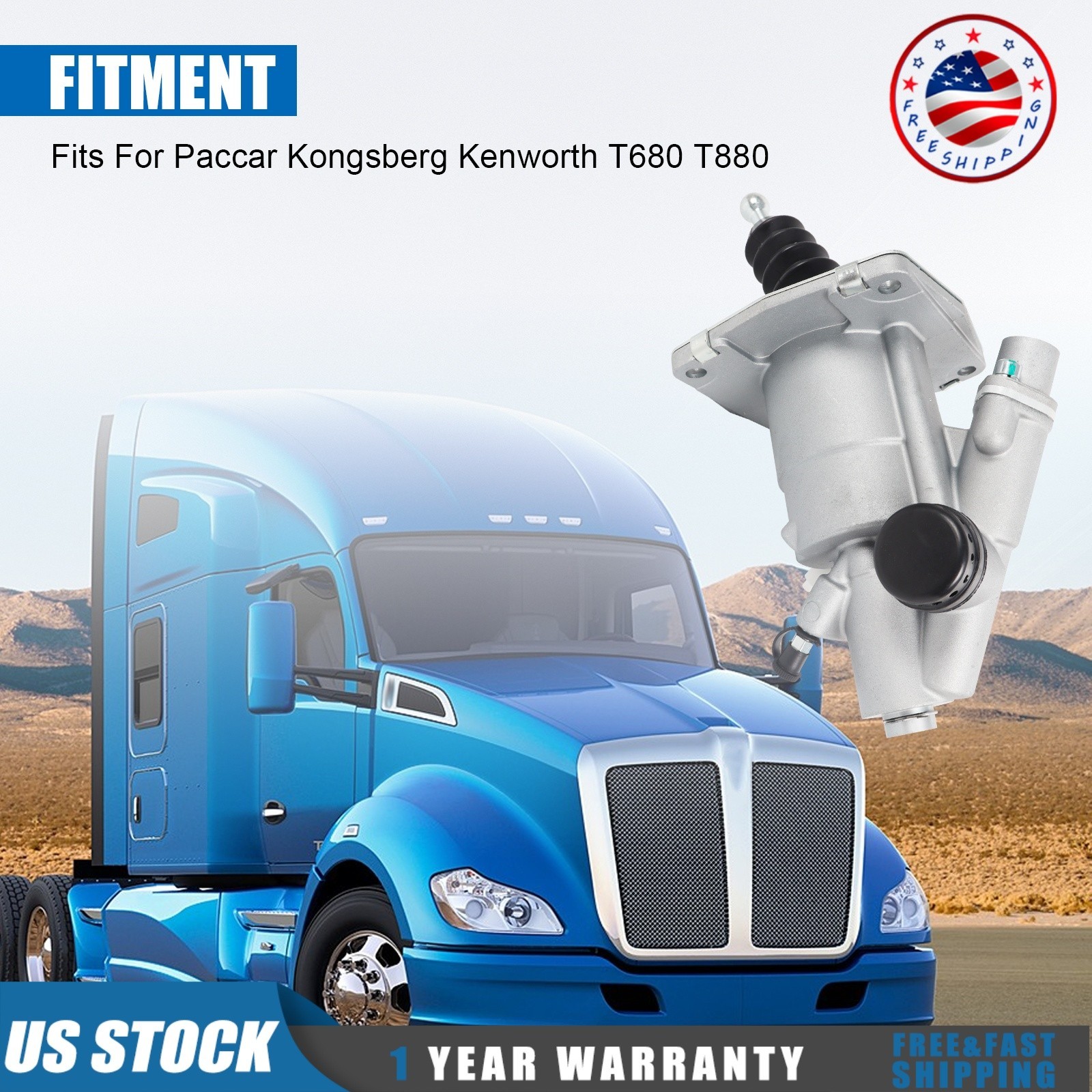 NEW Clutch Servo Fit For Kenworth T680 T880 E17-6012 1000285721AM 1001102860AM