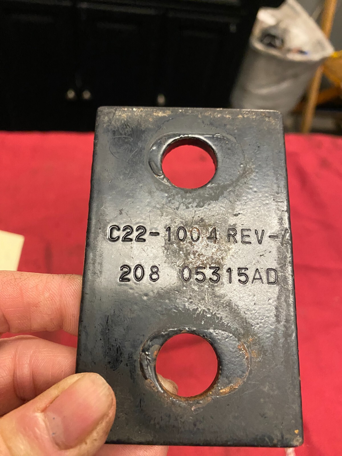 Kenworth Rear Axle Stop , PLATE C22-1004