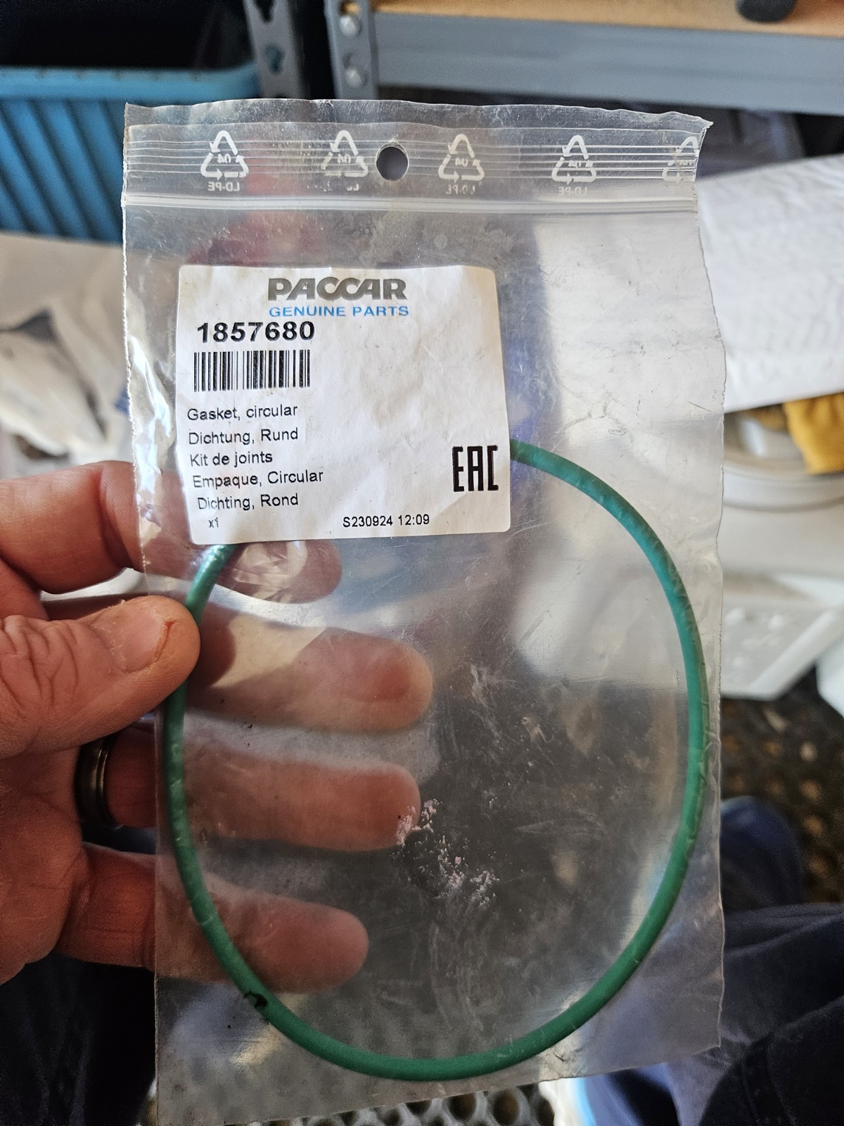 Paccar Gasket Circular 1857680 OEM NOS PACCAR 1857680 FREE SHIPPING