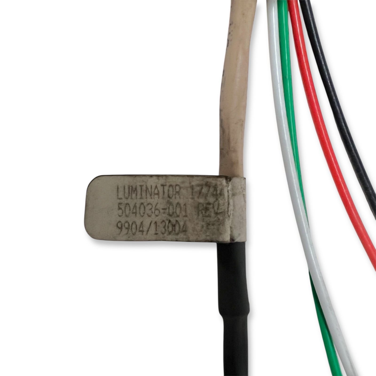 Luminator 504036-001 Rev C 6-Pin Panel Mount Circular Connector w Wiring Harness