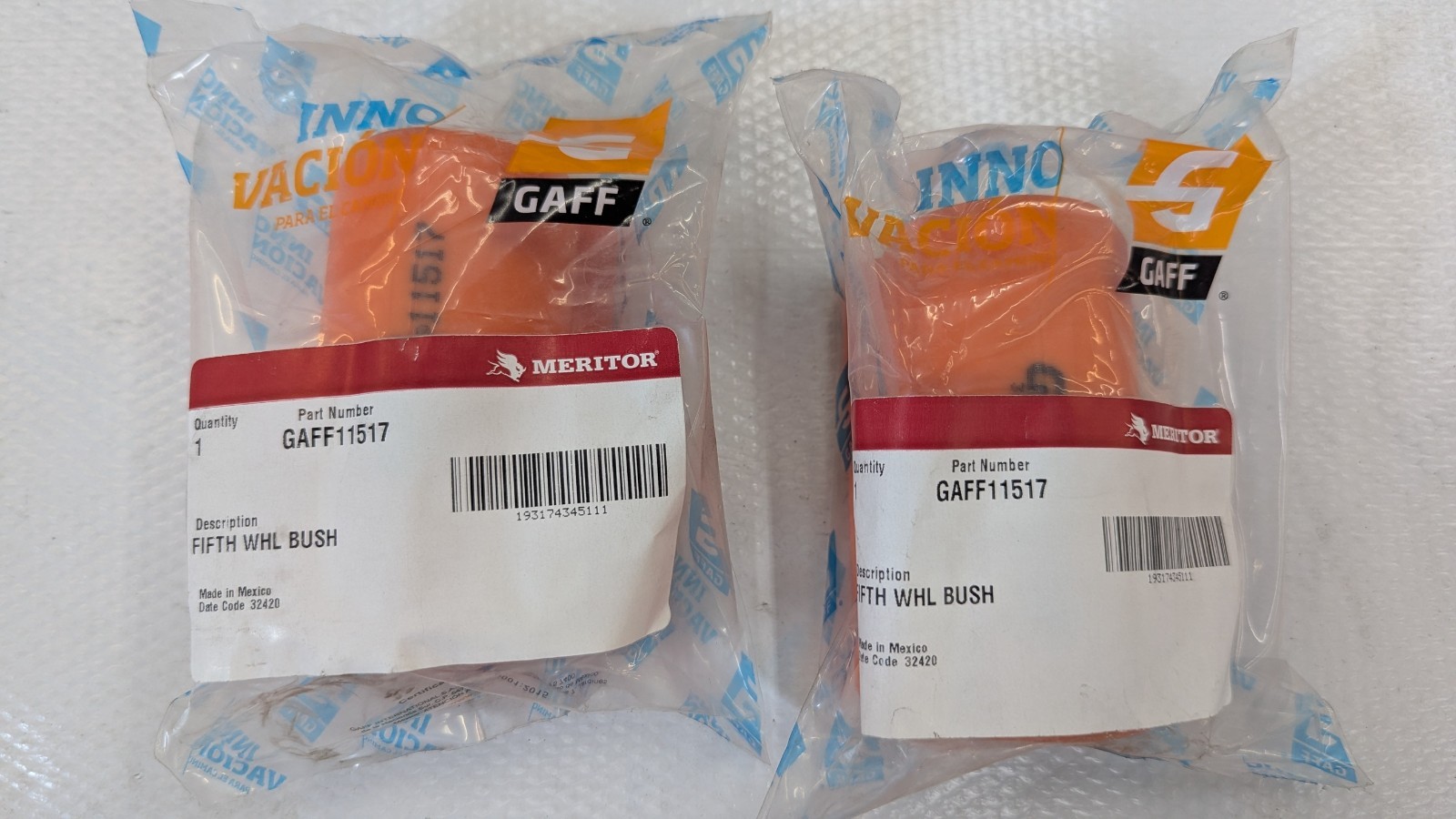 GAFF11517 Meritor XB-0011-2 Holland 5th Fifth Wheel Bushing International Volvo