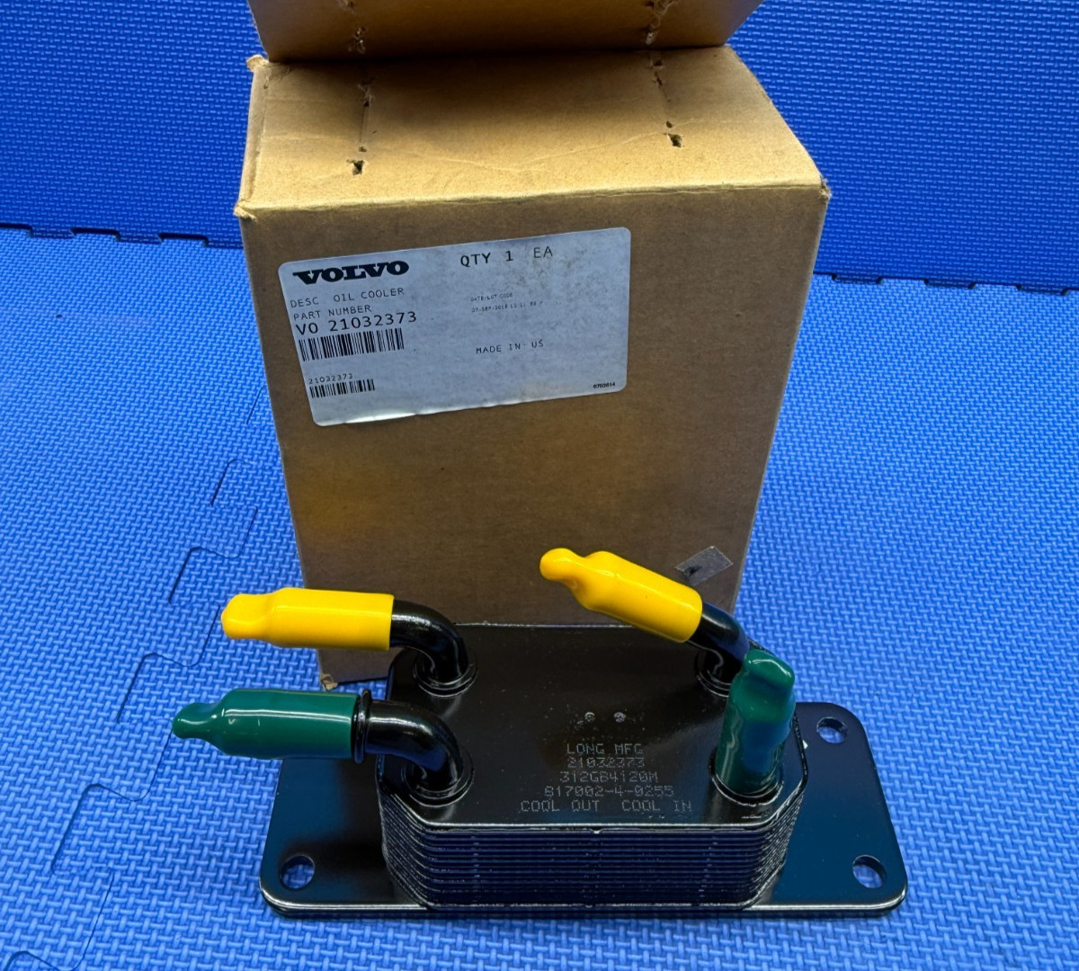 Genuine Volvo 21032373 Mack Truck Heavy Duty Engine Power Steering Oil Cooler