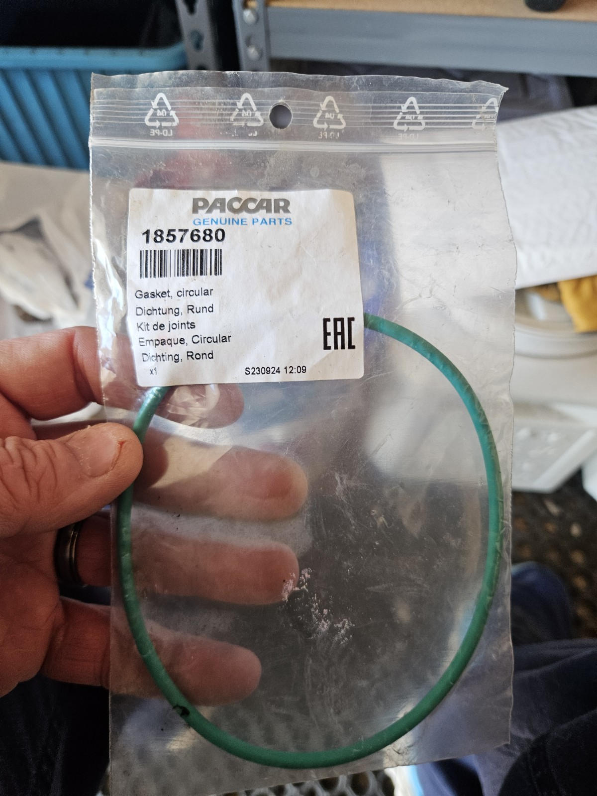 Paccar Gasket Circular 1857680 OEM NOS PACCAR 1857680 FREE SHIPPING