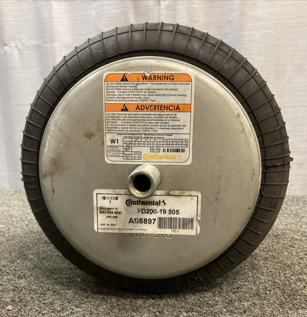 New Genuine Continental FD200-19 505 AIR SPRING AS6897 Contitech