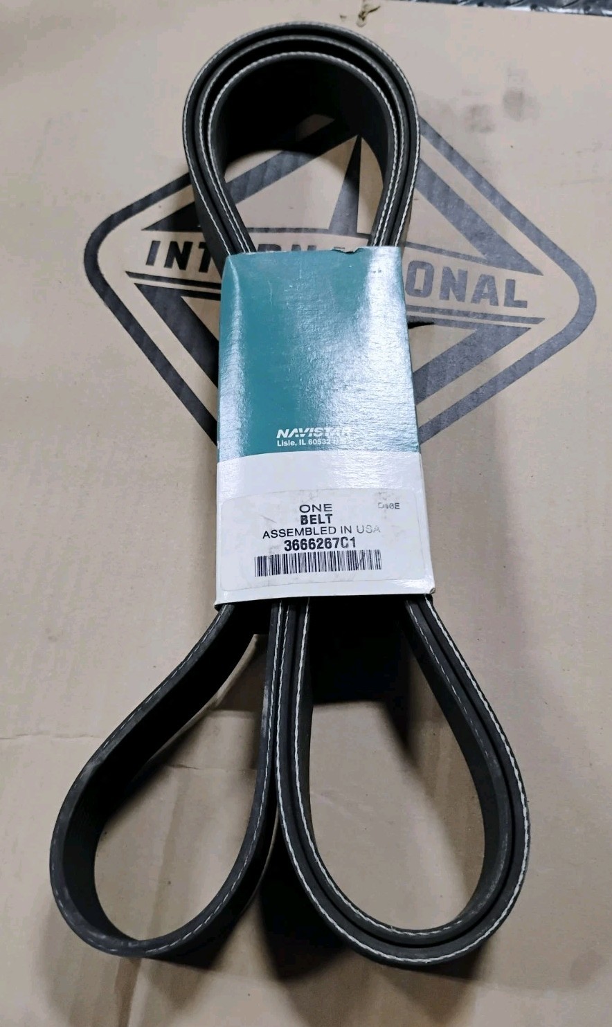 NOS Genuine International Navistar Fleetrite Serpentine Belt 3666267C1 10PK2825