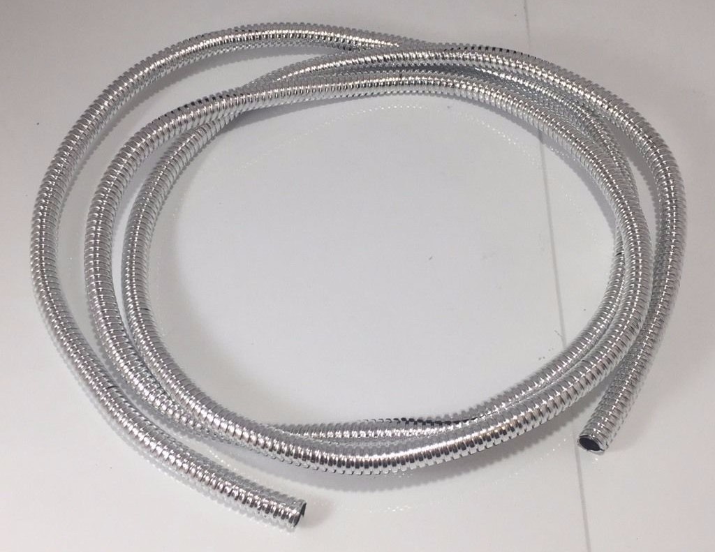 Wire Loom 1/4″ Diameter 72″ Long Universal (Chrome)