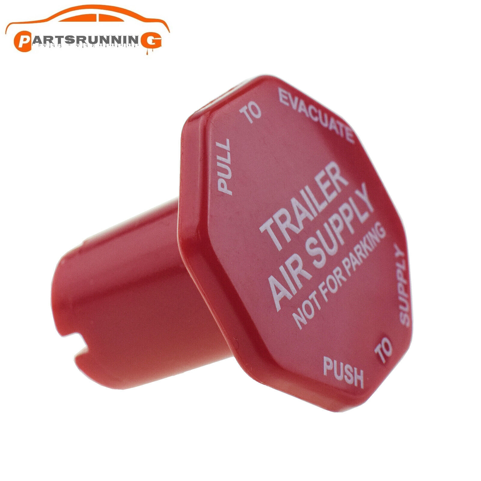 New Parking Brake Red Air Supply Knob For Universal Semi Trucks 298817 298817N