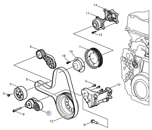 GENUINE DAYCO Volvo D13 TENSIONER KIT WITH BELT 22696301 22674901 22690514