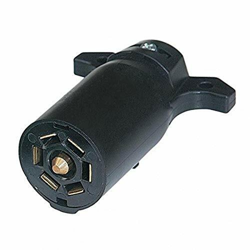 United Pacific 90502 Round 7-Way Female Connector – Flat Pin