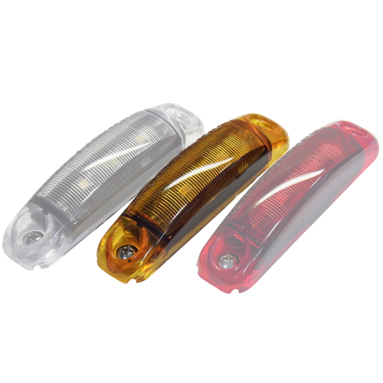 Tecniq OEM 3.5″x.75″ Surface mount P2/PC rated Amber sidemarker Hardwired,