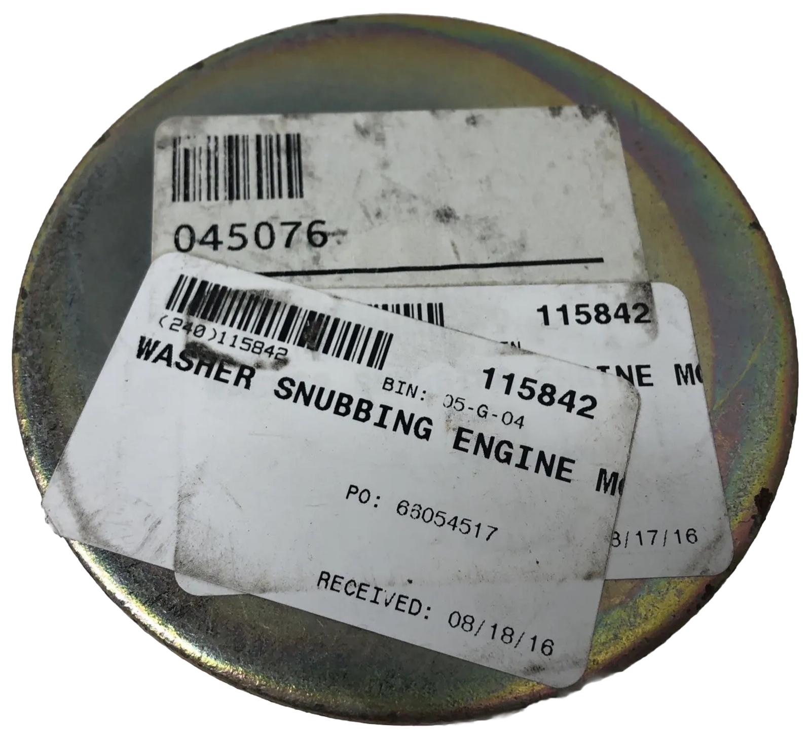 New Flyer Parts 045076 3-7/8″ OD, 13/16″ ID Snubbing Washer