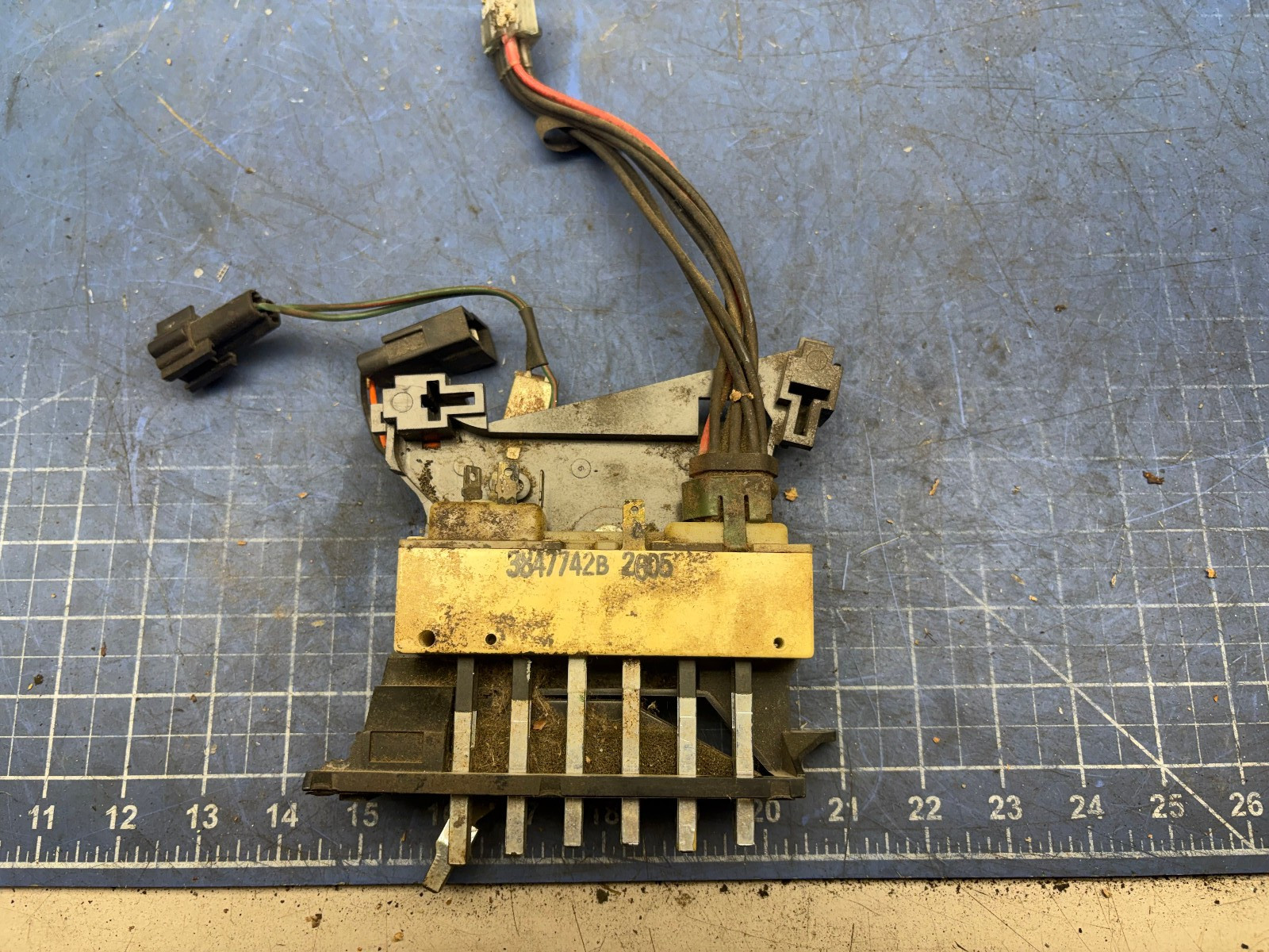 CHRYSLER MOPAR HEATER HVAC A/C CONTROL 3847013 MISSING FAN SWITCH *SEE PICTURES*