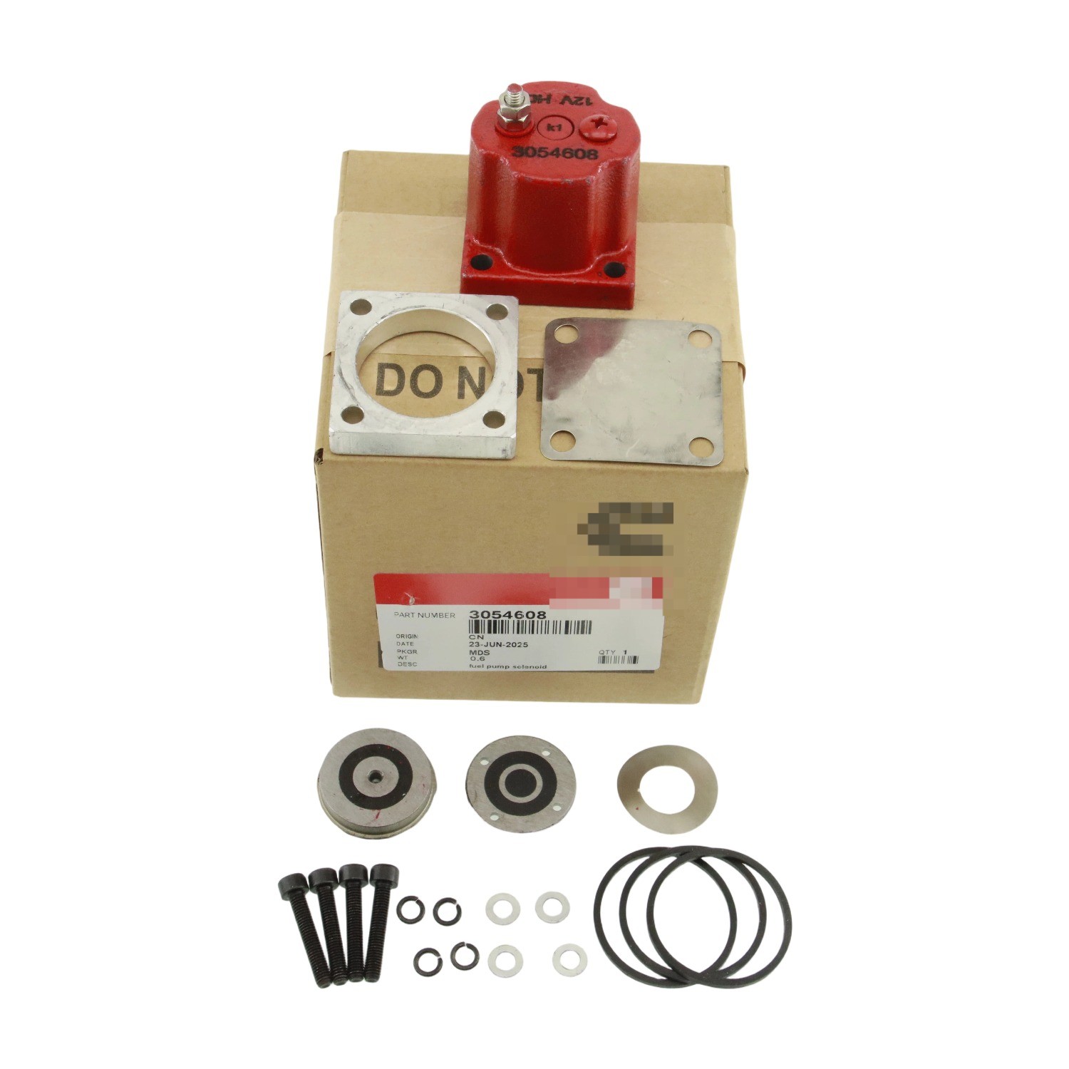 For Cummins N14 Solenoid US 180204 3054608 209940 NEW OEM Fuel Shutoff Valve Set