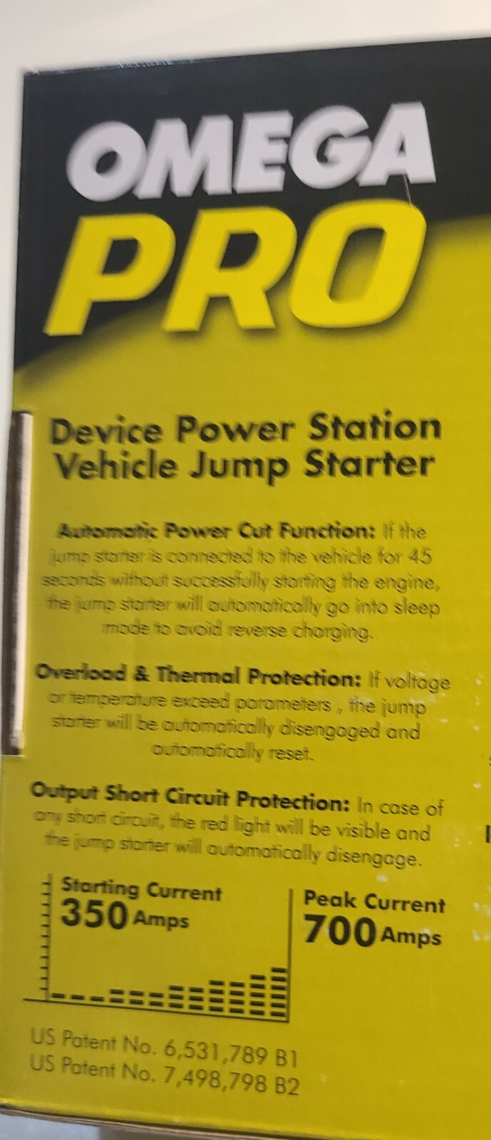 Omega Environmental Technologies 80600 Omega Pro Portable Power Supply & Jump